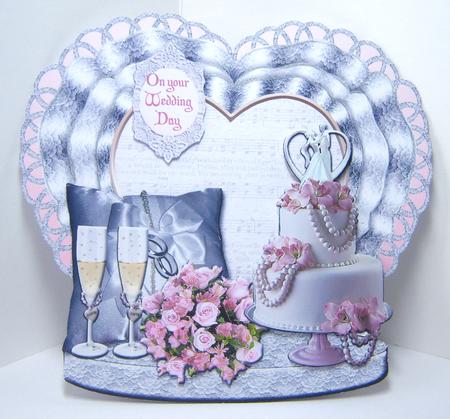 Wedding Pedestal Card by Katie Silver