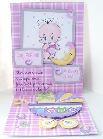 New Baby Mini Easel Card Kit by Katie Silver