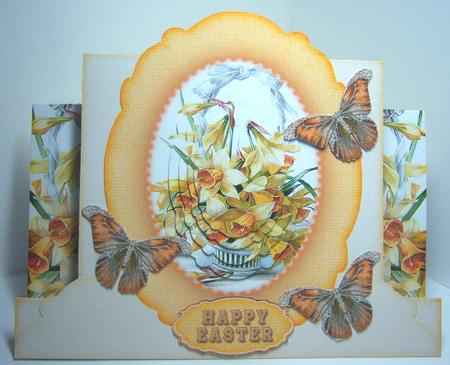 Stepper Card Yellow White Daffodils 217 by Katie Silver