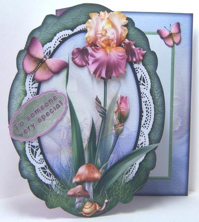 Fancy Fold Card Lillies 214 by Katie Silver