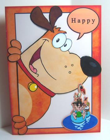 Funny Card Orange Brown Dog 101 by Katie Silver