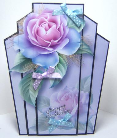 Art Deco Stacker Topper - Pastel Roses by Katie Silver