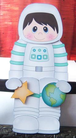 3D on the Shelf Card Kit - Little Space Boy Buddy by Katie Silver