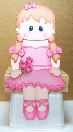 3D on the Shelf Card Kit - Little Ballerina Naomi by Katie Silver