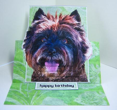 Painted Green Leafy Backing Paper by Katie Silver