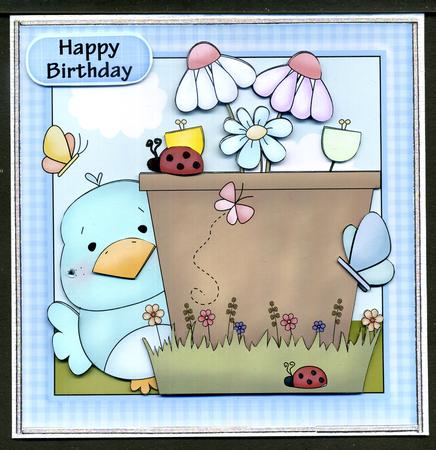 Little Peeping Bluebird Mini Card Kit by Katie Silver
