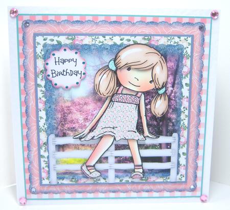 Sitting on the Fence Card Front Kit by Katie Silver