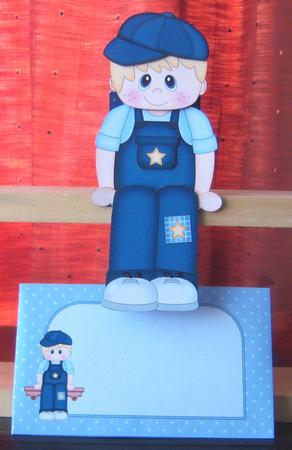 3D on the Shelf Card Kit - Little Boy Kev by Katie Silver