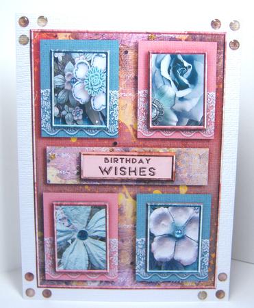 Cardtopper with Inlet All About Flowers 264 by Katie Silver