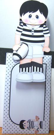 3D on the Shelf Card Kit - Rugby Boy Derek by Katie Silver