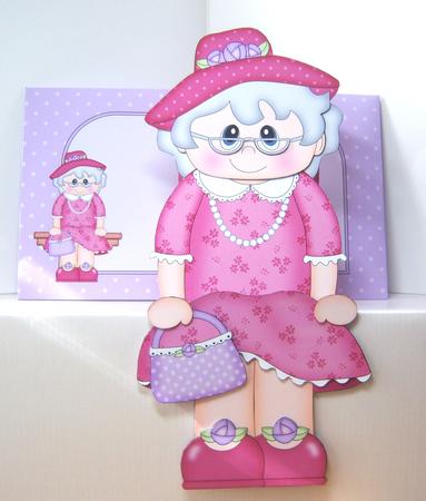 3D on the Shelf Card Kit - Old Lady Sadie by Katie Silver