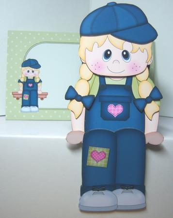 3D on the Shelf Card Kit - Little Girl Cath by Katie Silver