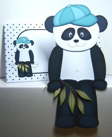 3D on the Shelf Card Kit - Chi Chi Little Panda Bear by Katie Silver