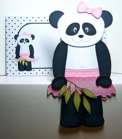 3D on the Shelf Card Kit - Su Ling Little Panda Bear by Katie Silver
