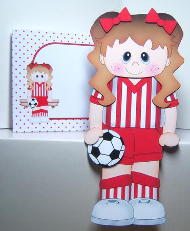 3D on the Shelf Card Kit - Little Footballer Donna by Katie Silver