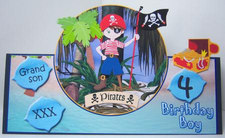Standup Mini Kit - Ahoy Matey! Little Pirate #3 by Katie Silver