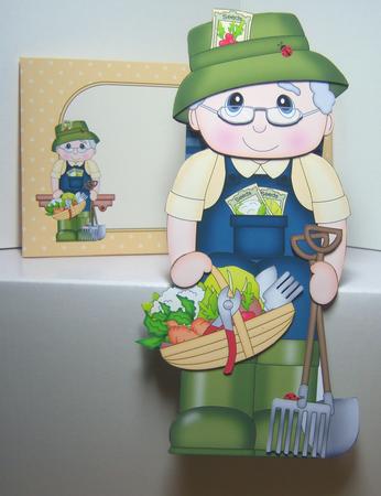 3D on the Shelf Card Kit - Veggie Patch Old Man Percy by Katie Silver