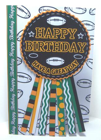 Northampton Saints Rugby Rosette Birthday Father's Day by Katie Silver