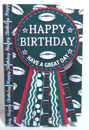Leicester Tigers Rugby Rosette Birthday Father's Day by Katie Silver