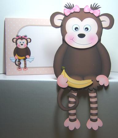 3D on the Shelf Card Kit - Little Monkey Bubbles by Katie Silver