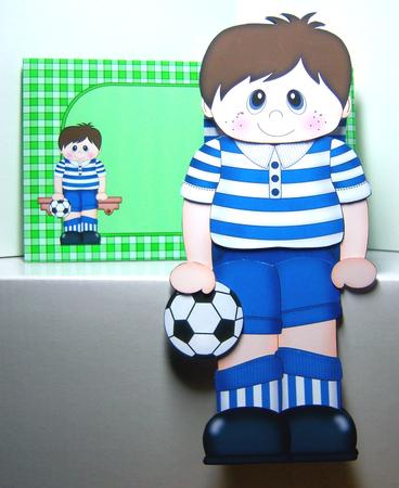 3D on the Shelf Card Kit - Little Footballer Rod by Katie Silver