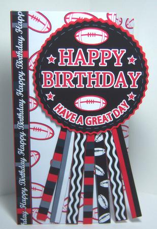 Saracens Rugby Rosette Birthday Father's Day by Katie Silver