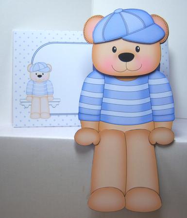 3D on the Shelf Card Kit - Austin Bear by Katie Silver