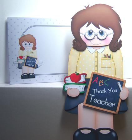 3D on the Shelf Card Kit - Miss Smith the Teacher by Katie Silver