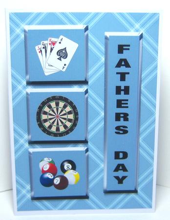 Pub Games Card Topper & Decoupage - Father's Day by Katie Silver
