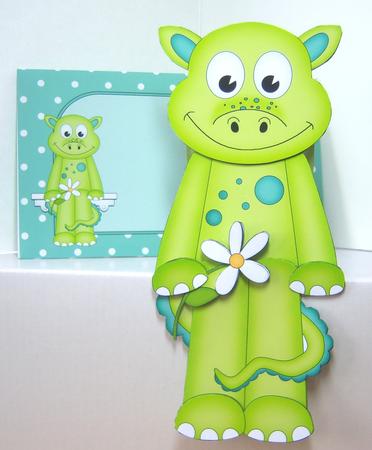 3D on the Shelf Card Kit - Little Dinosaur Denis by Katie Silver