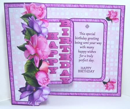 Fbp Pink & Lilac Roses - Birthday by Katie Silver