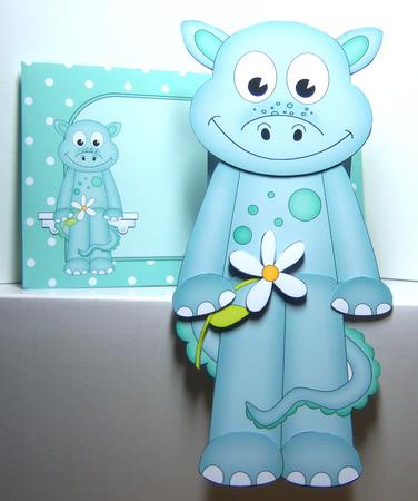 3D on the Shelf Card Kit - Little Dinosaur Deke by Katie Silver