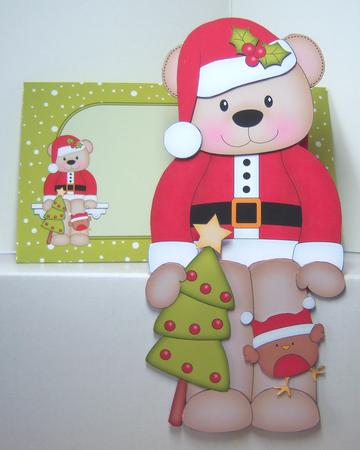 3D on the Shelf Card Kit - Christmas Livvy Bear's Xmas Tree by Katie Silver