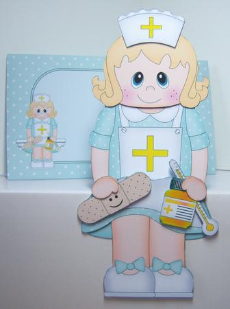 3D on the Shelf Card Kit - Little Nurse by Katie Silver