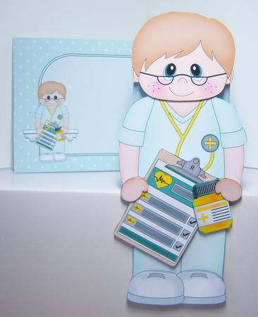 3D on the Shelf Card Kit - Little Doctor Ellis by Katie Silver