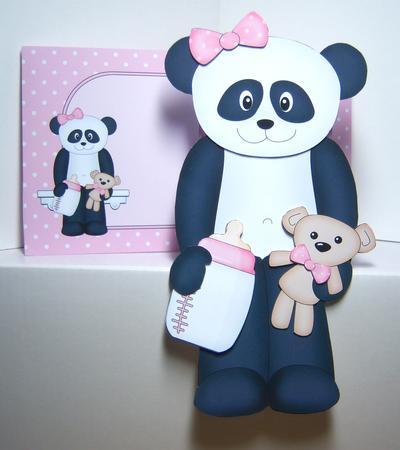 3D on the Shelf Card Kit - New Baby Panda Su Ling by Katie Silver