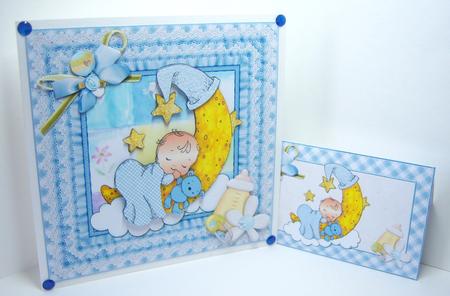 8x8 Baby Boy Moon Mini Kit by Katie Silver
