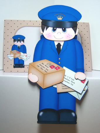3D on the Shelf Card Kit - Little Postman Norman by Katie Silver