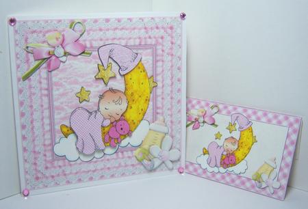 8x8 Baby Girl Moon Mini Kit by Katie Silver