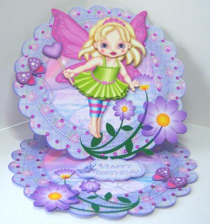 Fairy Bright Scalloped Round Easel Card Mini Kit by Katie Silver