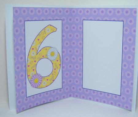 Six Today Birthday Daisies A5 Insert by Katie Silver