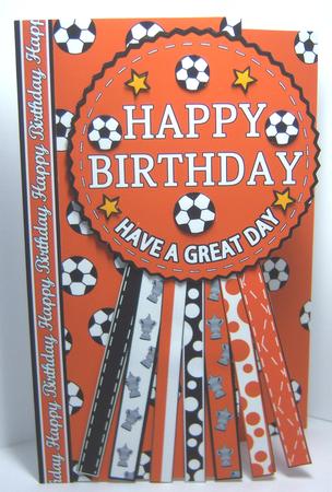 Wolverhampton Wanderers Rosette Over the Edge Birthday by Katie Silver