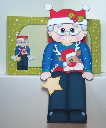 3D on the Shelf Card Kit - Christmas Jumper Old Man by Katie Silver