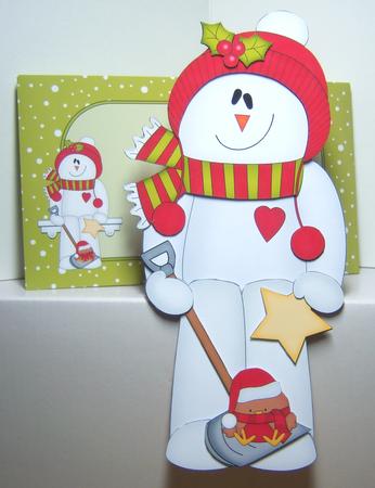 3D on the Shelf Card Kit - Christmas Snowman Rio by Katie Silver