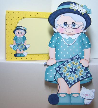 3D on the Shelf Card Kit - Gossip Galz - Crochet Cristy by Katie Silver
