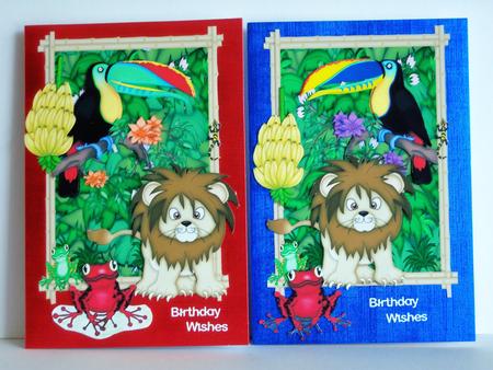 2 Jungle Lion Toppers by Katie Silver