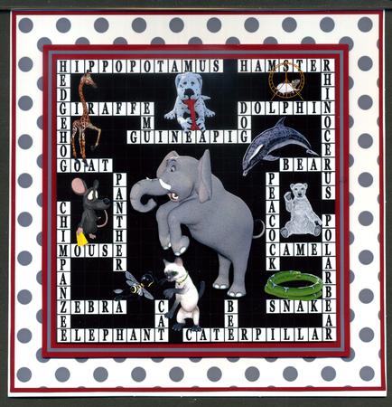 Puzzle 2 Crossword Animals by Katie Silver