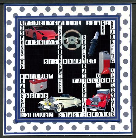 Puzzle 4 Crossword Car Parts by Katie Silver
