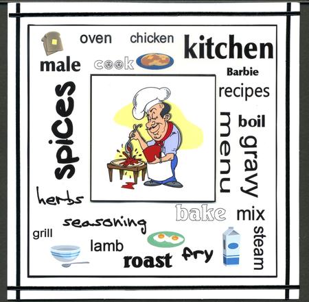 Male Cook Urban Art by Katie Silver