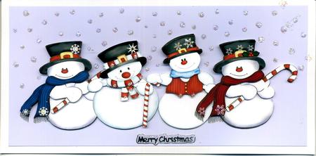 Christmas Cheeky Snowmen by Katie Silver